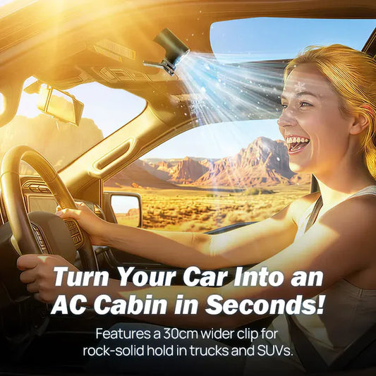 Sweating Through Hot Car Rides & Stroller Breaks? Clip-On Cooler Delivers Instant 16°C Chill in 3 Seconds!