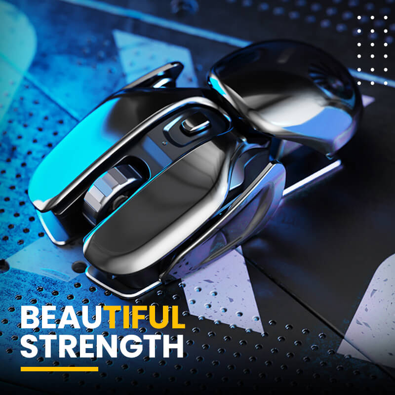 2023 New Hot Sale Wireless Ergonomics Metal Mouse